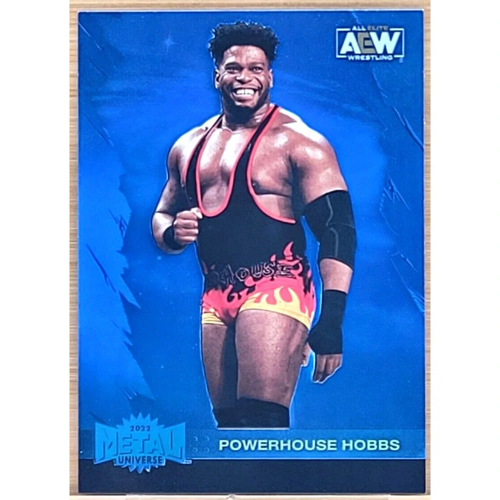 2022 UPPER DECK AEW METAL‎ UNIVERSE POWERHOUSE HOBBS BLUE SPECTRUM